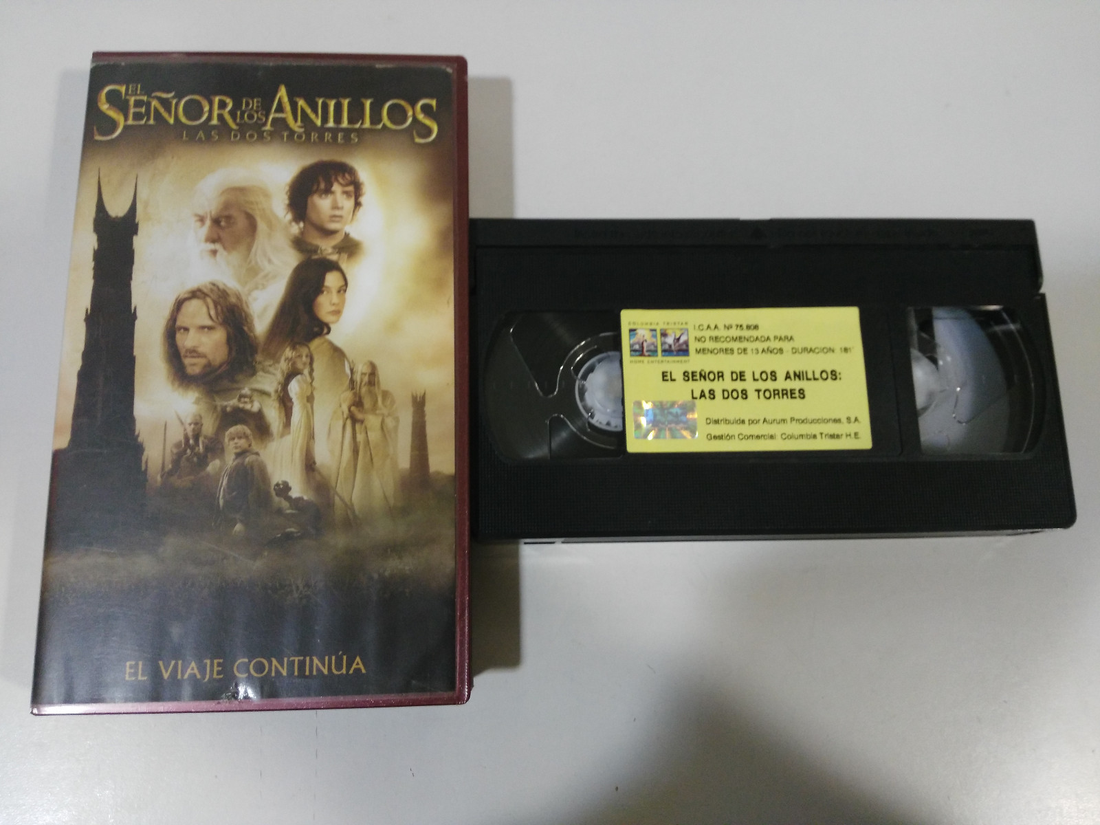 El Señor De Los Anillos Las Dos Torres (2003 Aurum) - VHS Español