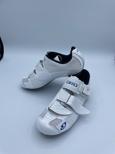 Giro Women's Espada Road Bike Shoes White/Blue Size EU 37.5 US 6 Used in Box - Picture 1 of 5