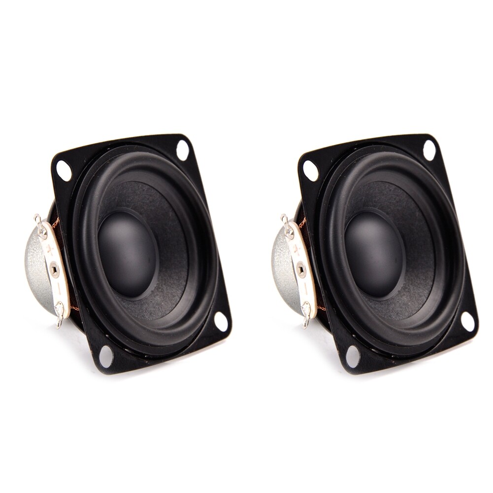 2Pcs 52mm Full Range Speakers Ohm 10W Flat Magnetic Bluetooth