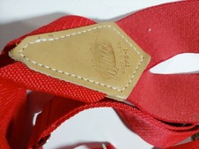 Malco TPS-1 Adjustable Red Suspenders 2" Wide Made in the USA
