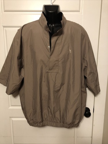 Zip Short Sleeve Golf Rain Jacket XL 