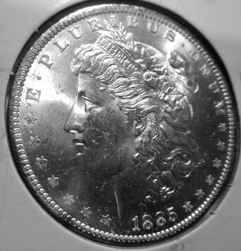 1885 0 Morgan $1 Silver Dollar, Uncirculated