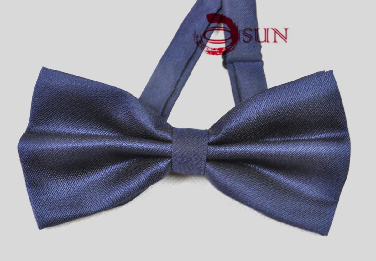 Navy blue bow tie