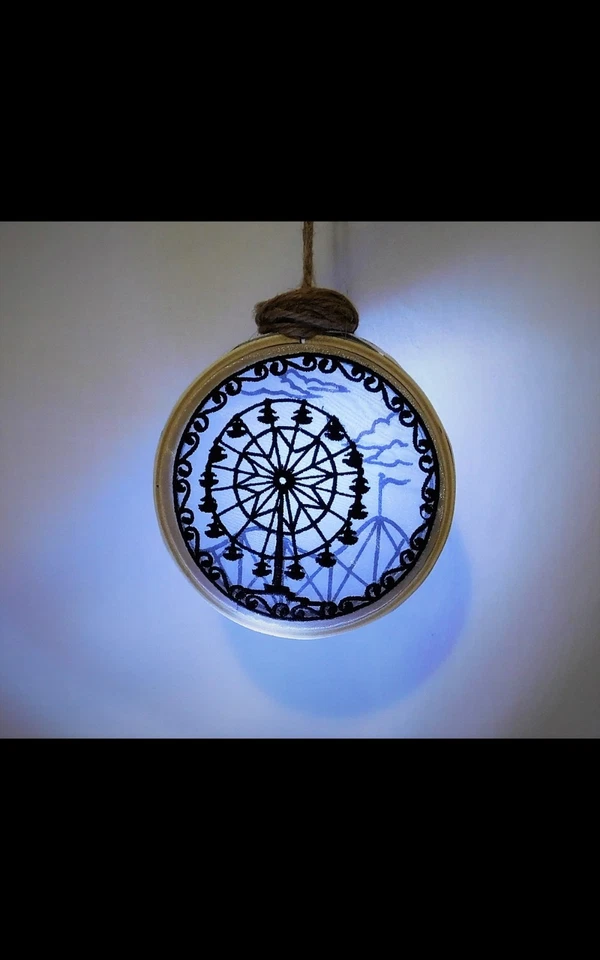 farris wheel shadow box carnival wall hanging decor - Image 2 of 4