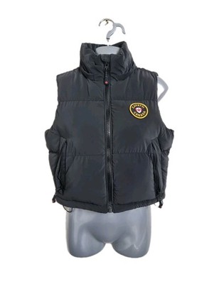 Zavetti Canada Weste für Damen Gr. XS schwarz und cropt mit Kapuze gute Qualität
