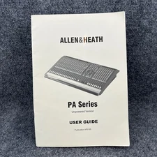 Allen & Heath PA Series Unpowered Version User Guide Manual Publication AP5195