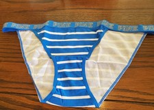 NWT VICTORIA'S SECRET PINK STRING BIKINI PANTIES COTTON /SPDX 381239 2SR L