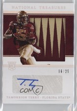 2021 National Treasures Collegiate Century Silver 6/25 Tamorrion Terry Auto rf2