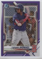 2021 Bowman Draft Chrome Purple Refractor 232/250 Brainer Bonaci #BDC-54 05ns