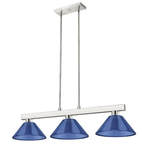 Z-Lite - Cobalt - 3 Light Island/Billiard in Billiard Style - 14 Inches Wide by - Picture 3 of 4