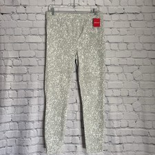 NWT SPANX Ankle Jean-ish Leggings in Speckled Gray Women's Large L Tummy Shaping