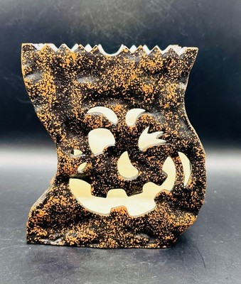 PartyLite Haunted Luminary P7861 Halloween Tealight Holder Pumpkin NIB 6''