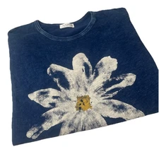 Jess & Jane Daisy Tunic Top Women’s Size 3X New With Tags Made In The USA Blue