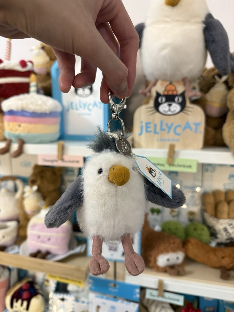 Jellycat London Exclusive Chip Seagull Bag Charm/Keychain. Brand