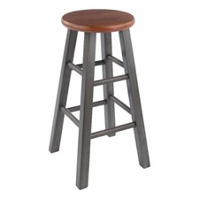 Ivy Square Leg Counter Stool, Classic Backless Bar Chairs for Kitchen & Dinin...