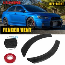 2-10x New Fit Mitsubishi Lancer 02-16 EVO Black Front Fender Side Vent Covers
