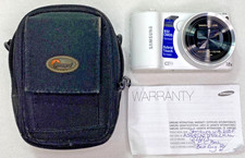 Samsung WB250F WiFi Digital Camera White 2 Batteries Pouch Works
