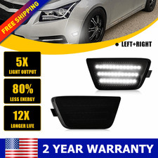 2x LED Side Marker Lights Smoked For Chevy Cruze Limited Eco LS LT LTZ 2011-2015