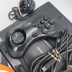 Sega Saturn Console Bundle 3 Games OEM Controllers MK-8000 System Complete Lot