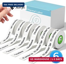 6 Rolls Compatible with Nelko P21 Label Maker Tape, 14x40mm