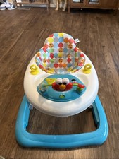 Bright Starts Baby Walker Jungle Print Green Teal Multicolor