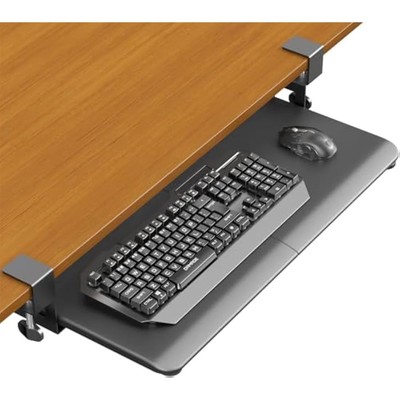 ERGOMAKER Tastaturablage unter Schreibtisch, ausziehbare Tastaturablage mit extra stabiler