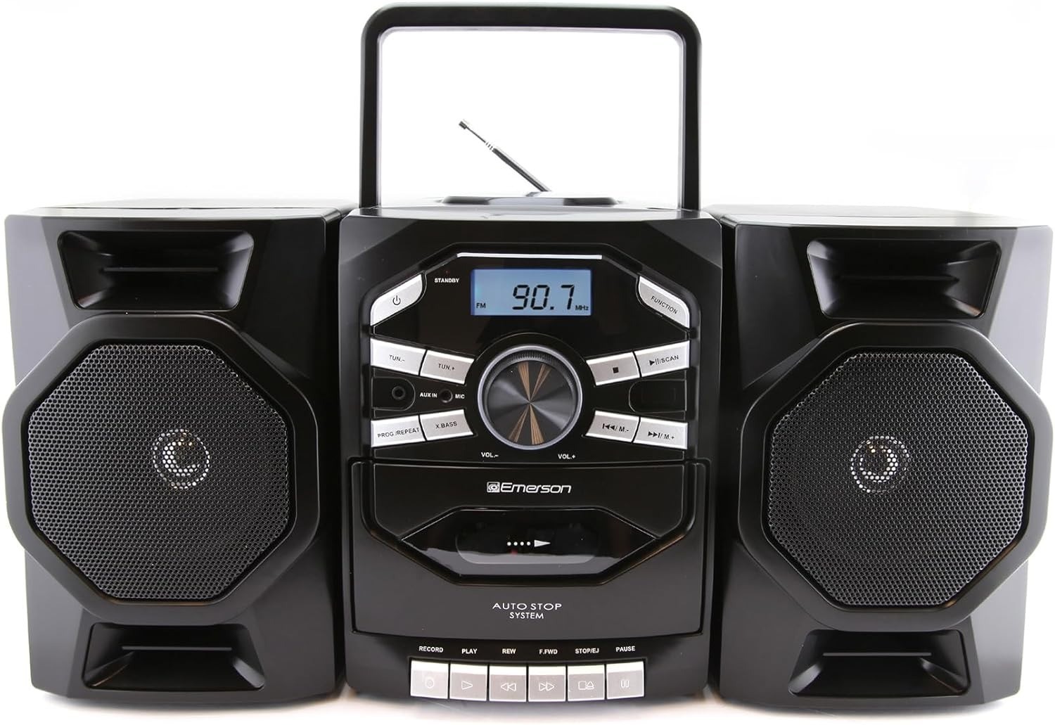 Emerson EPB-4000 Portable CD & Cassette Stereo Boombox with AM/FM Radio