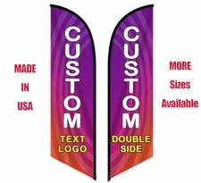 Custom Advertising Feather Flags Business Outside Personalized Logo Swooper Flag