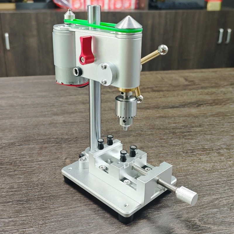 Mini Taladro de Banco Prensa Taladro de Mesa Eléctrica Fresadora Portátil