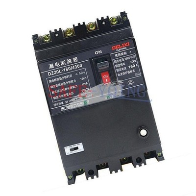 NEW 1PC DELIXI Leakage circuit breaker DZ20L-160/4300 400V 4P 160A *mn