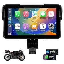 5" Waterproof Motorcycle Navigator Portable Wireless Android Auto CarPlay Screen