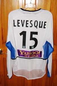 San Jose Earthquakes ROGER LEVESQUE #15 Nike Yahoo! MLS White XL Soccer Jersey