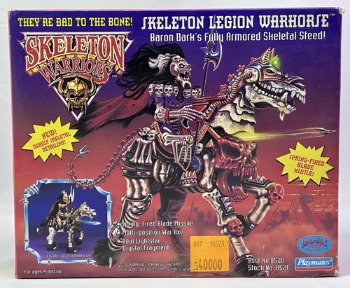 SKELETON WARRIORS LEGION WARHORSE BARON DARK ARMORED STEED PLAYMATES TOYS 1994 - Imagen 1 de 8