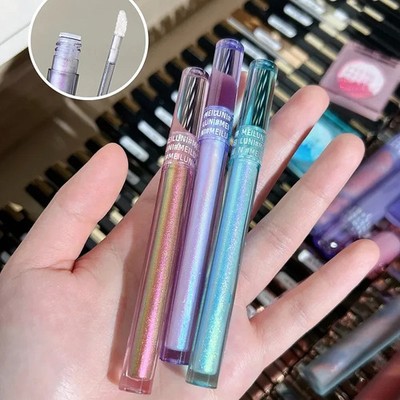 Glitter Highlighter Flüssiger Lidschatten Mehrfarbiger Schimmer Make-up