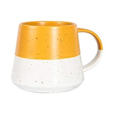 Rinkit 370ml Flecked Belly Mug - Mustard