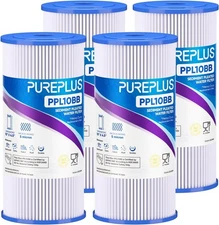 NEW SEALED PUREPLUS PPL10BB PPL10BB 5 Micron Filter Set of 4  + FREE SHIPPING !