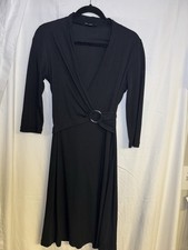 Banana Republic Classic Black V-neck A Line Dress