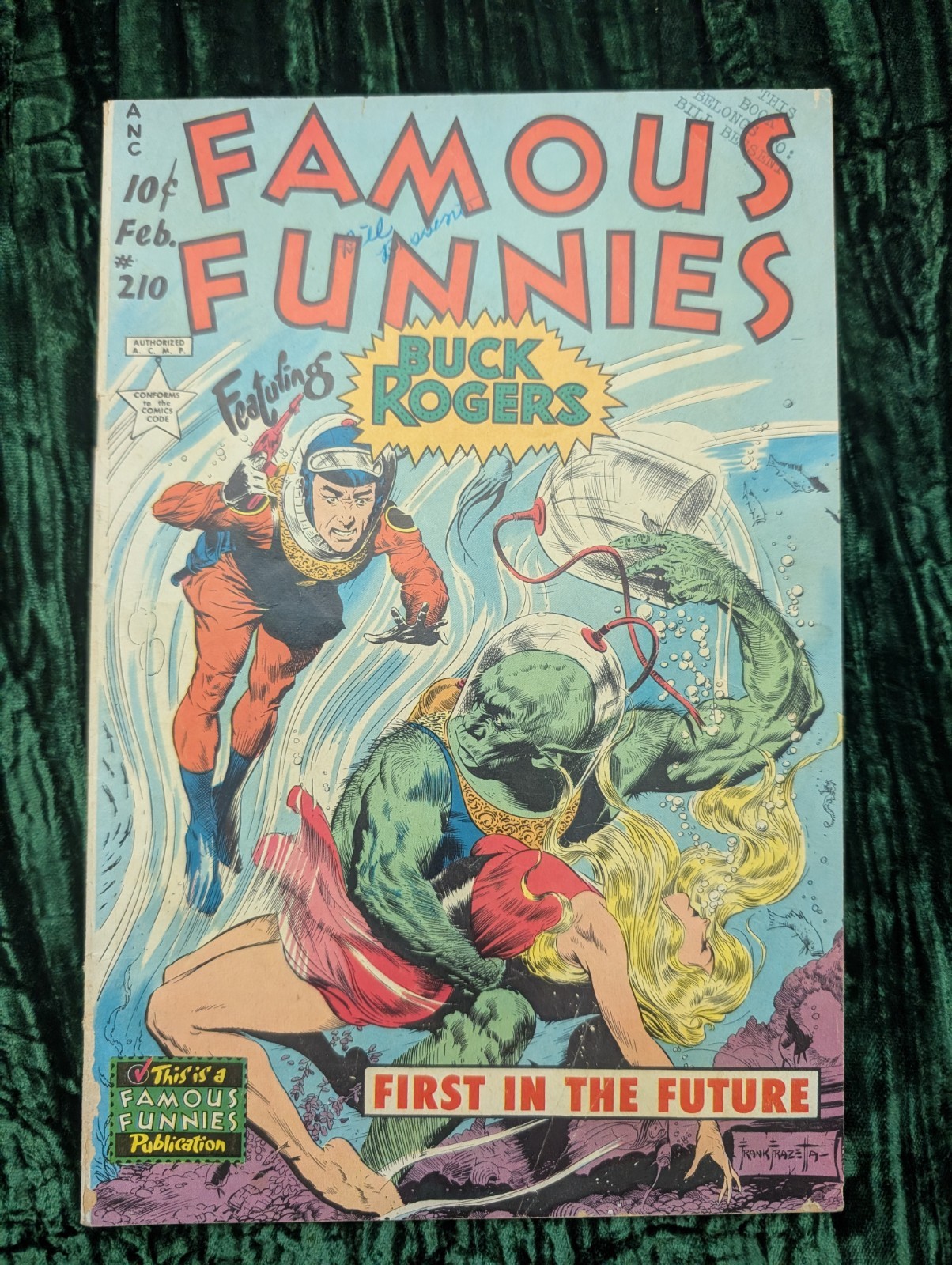 Famous Funnies 210 Comic Book / 1954 / Frazetta /