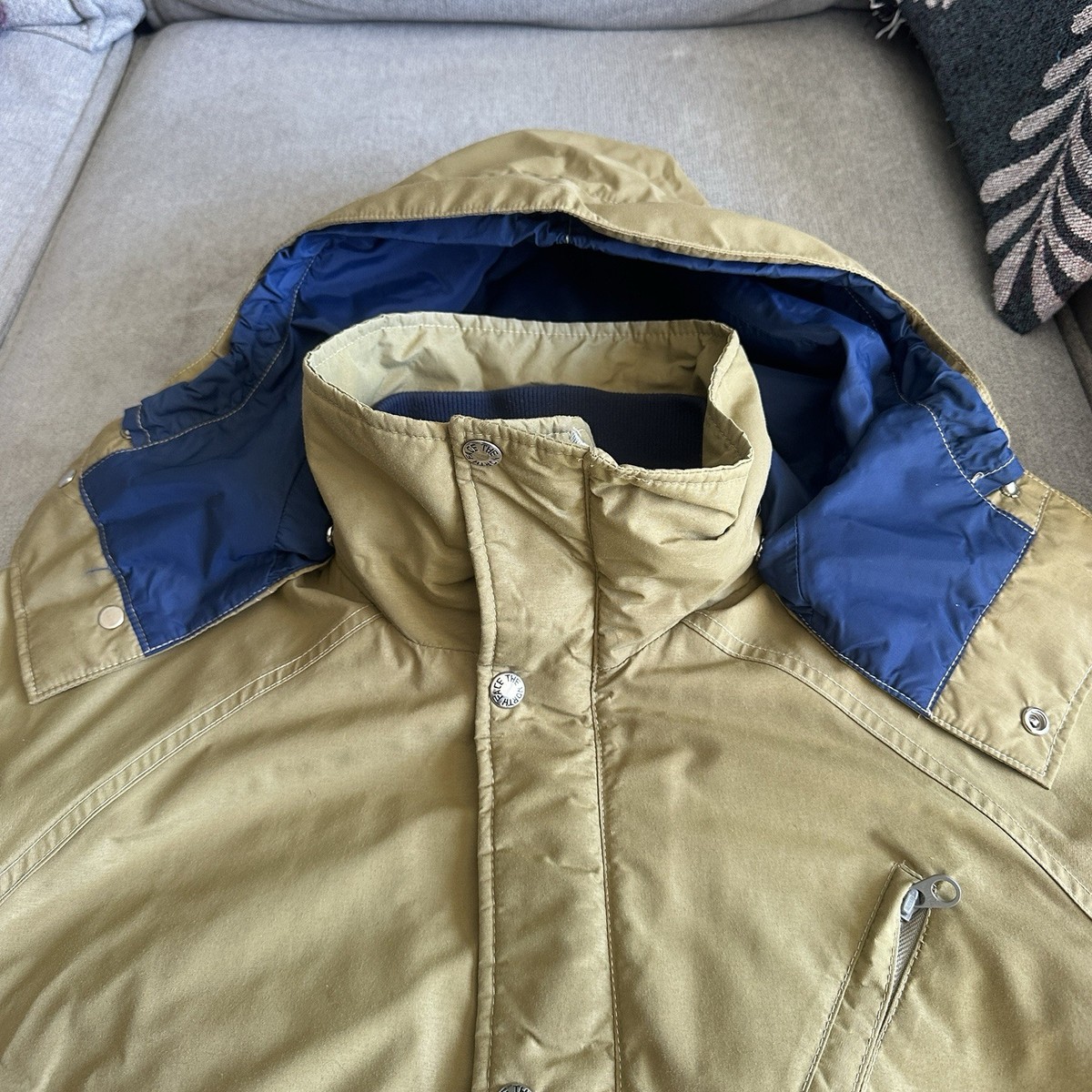Vintage 70s 80s The North Face Brown Label GORE-TEX Rain Jacket