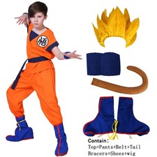 Kids Dragon Ball Z Goku Cosplay Costume Boys Child Dragonball Gohan Outfit Anime