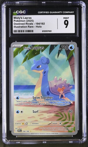 Misty's Lapras graded CGC 9 for sale on eBay