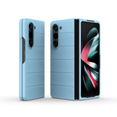Für Samsung Galaxy Z Fold5 5G Magic Shield Fold Stoßfeste PC Hülle (blau