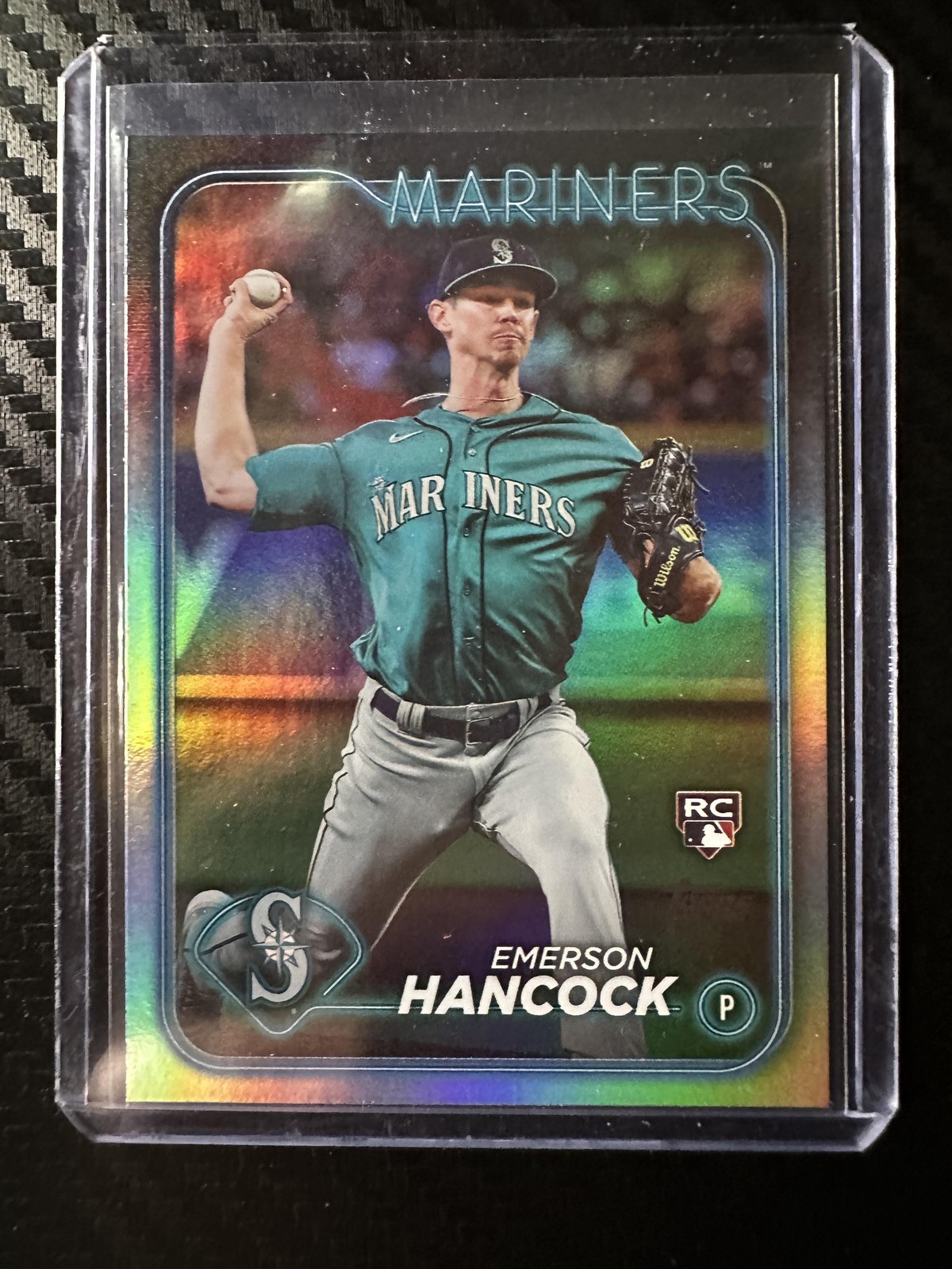 2024 Topps #39 Emerson Hancock Rainbow Foil