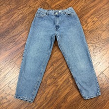VINTAGE Levis 550 Jeans Womens 12 Pet Tapered Relaxed Denim Cotton 90s USA 28x26