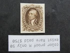 nystamps US Stamp # 72 Color Proof Mint Only 50 Exist Rare Paid $750    A24x2422