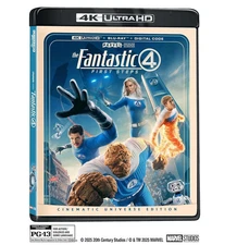 The Fantastic Four: First Steps (4 K ULTRA HD + BLU-RAY + DIGITAL ) W/Slipecover