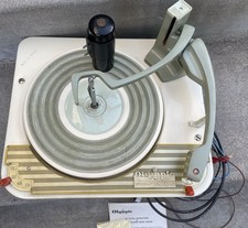 1960 Clean BSR Stereo DeLuxe 16/33/45/78 England Record Player + Adaptor Ronette