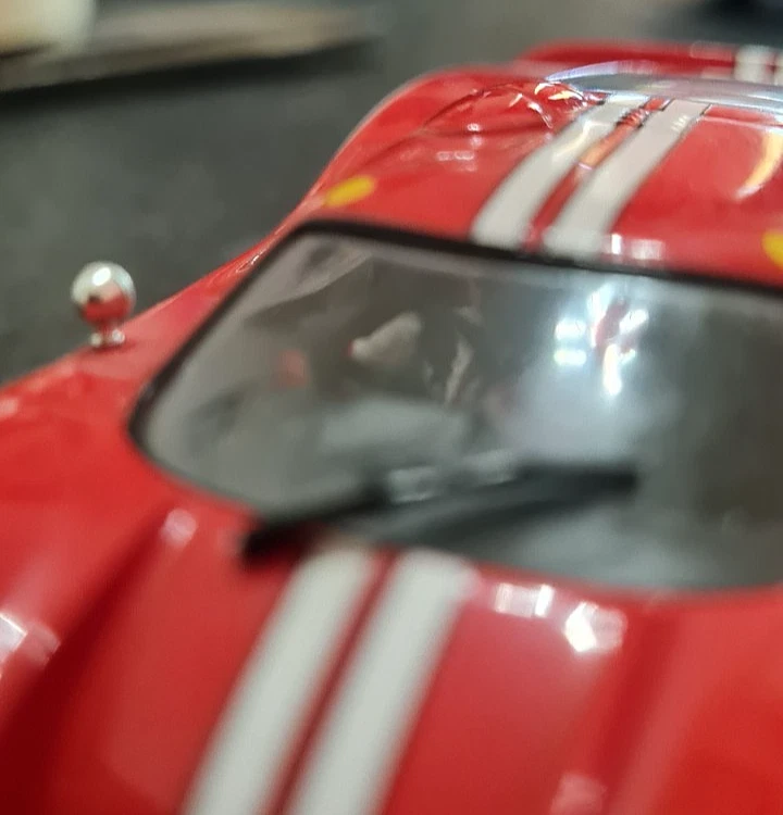 Modellino Le Mans 1:43 Ford Gt40 MKIV 1967 Gurney, Foyt Whitebox + Pilota dentro - Immagine 4 di 4