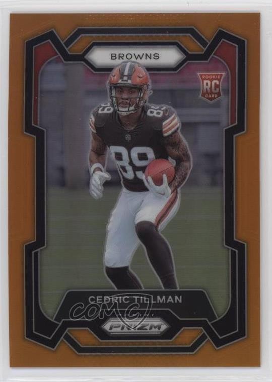 2023 Panini Prizm Rookies Orange Prizm 126/249 Cedric Tillman #321 0z95