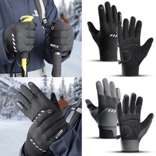 Motorcycle Cycling Gloves Winter Waterproof Ski Touch Screen Fleece Warm Gloves